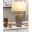 Beliani Table Lamp KHOPER Ceramic Grey 2