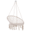 Beliani Hanging Chair GABELLA Cotton White 6