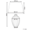 Beliani Table Lamp FERGUS Ceramic Brown 3