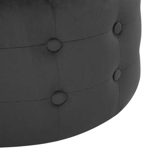 Beliani Pouffe TAMPA Velvet Black 2