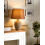 Beliani Table Lamp FERGUS Ceramic Brown 2