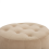 Beliani Pouffe TAMPA Velvet Sand Beige 7