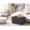 Beliani Storage Ottoman MICHIGAN Velvet Black 2