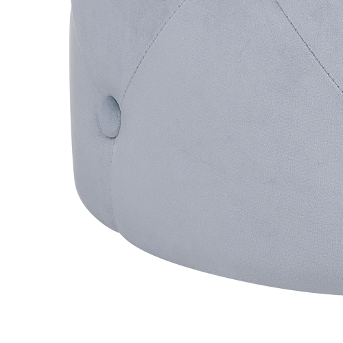 Beliani Pouffe COROLLA Velvet Light Grey 1
