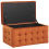 Beliani Storage Ottoman MICHIGAN Velvet Orange 7