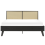 Beliani Bed Rattan MONPAZIER 160 x 200 cm (EU King Size) Black 2