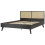 Beliani Bed Rattan MONPAZIER 160 x 200 cm (EU King Size) Black 3