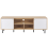 Beliani TV Stand PALMER Brown/ White 6