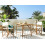 Beliani Garden Dining Table Folding MOLISE 120 cm 69 cm Bamboo Light Brown 2