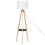 Beliani Floor Lamp BLUFF Pine Wood White 4