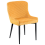 Beliani Set of 2 Dining Chairs SOLANO Velvet Yellow 4