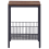 Beliani Side Table KENNER Dark Brown 4