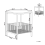 Beliani Side Table KENNER Dark Brown 3