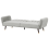 Beliani Sofa Bed 3 Seater VIMMERBY Velvet Light Grey 7