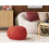Beliani Pouffe HOPA Velvet Red 2