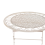 Beliani Bistro Table TRIESTE 70 cm 70 cm Metal Light Beige 7