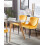 Beliani Set of 2 Dining Chairs SOLANO Velvet Yellow 2