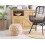 Beliani Pouffe Macramé KAYSERI Cotton Beige 2