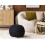 Beliani Pouffe HOPA Velvet Black 2
