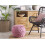 Beliani Pouffe Macramé KAYSERI Cotton Pink 2