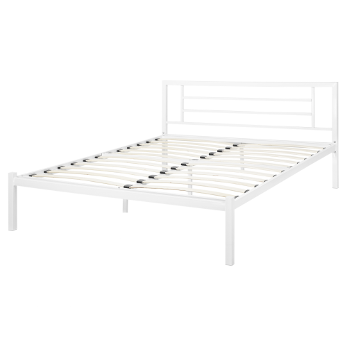 Beliani Bed Metal CUSSET 140 x 200 cm (EU Double) White 2
