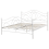 Beliani Bed Metal LYRA 140 x 200 cm (EU Double) White 5