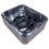 Beliani Outdoor Hot Tub with LED ARCELIA Grey 5