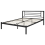 Beliani Bed Metal CUSSET 140 x 200 cm (EU Double) Black 9