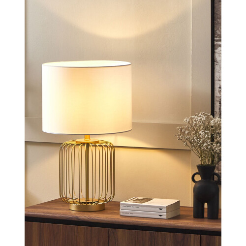 Beliani Table Lamp THOUET Metal Gold 1