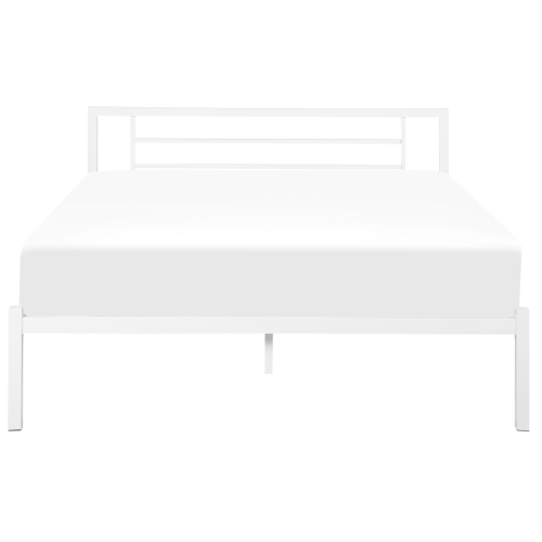 Beliani Bed Metal CUSSET 140 x 200 cm (EU Double) White 1