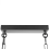 Beliani Pendant Lamp MUGER Metal Black 2