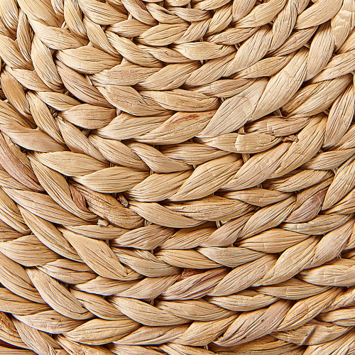 Beliani Pouffe WAHOO Water Hyacinth Beige 1