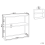 Beliani Console Table AZUSA Tempered Glass White Marble 6
