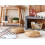 Beliani Pouffe WAHOO Water Hyacinth Beige 3