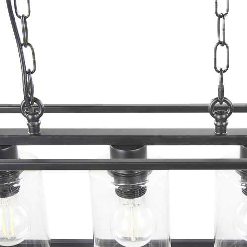 Beliani Pendant Lamp MUGER Metal Black 2