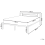 Beliani Bed Metal CUSSET 140 x 200 cm (EU Double) White 5