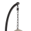 Beliani Hanging Chair Stand STAN Metal Black 2