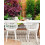 Beliani Set of 4 Garden Chairs PESARO White 2