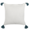 Beliani Throw Cushion RUMEX 45 x 45 cm Cotton Blue Floral Pattern 4