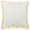 Beliani Throw Cushion LYCROIS 45 x 45 cm Cotton Yellow Floral Pattern 6