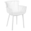 Beliani Set of 4 Garden Chairs PESARO White 4