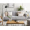 Beliani Sofa Bed 3 Seater SENJA Velvet Light Grey 4