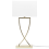 Beliani Table Lamp YASUNI Metal White/ Gold 4