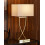 Beliani Table Lamp YASUNI Metal White/ Gold 2