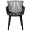 Beliani Set of 4 Garden Chairs PESARO Black 7