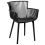 Beliani Set of 4 Garden Chairs PESARO Black 6