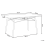Beliani Dining Table BIONDI Black Beech 140 cm 80 cm 7