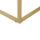 Beliani Coffee Table DELANO Black/ Gold 6