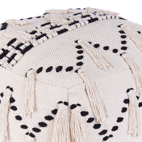 Beliani Pouffe THONDI Cotton Beige 2