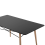 Beliani Dining Table BIONDI Black Beech 140 cm 80 cm 3